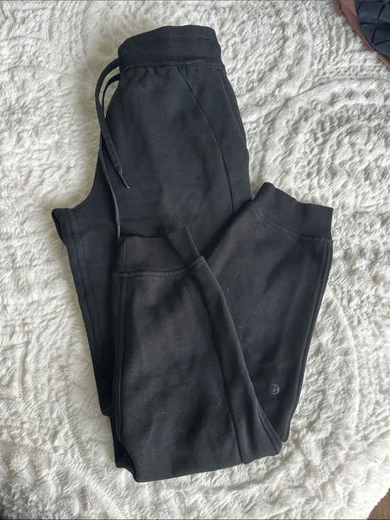 lululemon athletica Pants - lululemon Scuba High rise Black Ribbed Cuff Joggers